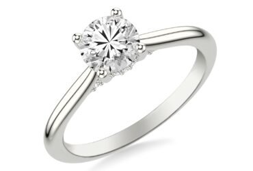 Unveiling the Sparkle: Rare Carat's Platinum Hidden Halo Engagement