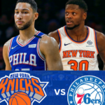 76ers vs Knicks match player stats