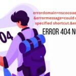 errordomain=nscocoaerrordomain&errormessage=could not find the specified shortcut.&errorcode=4