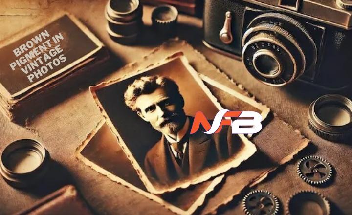 Brown pigment in vintage photos
