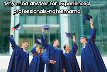 why mba answer for experienced professionals-notesmama