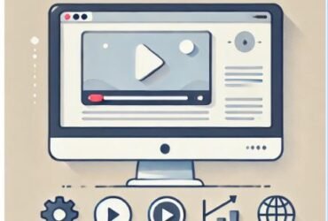 A computer screen made using Explainer video service art style