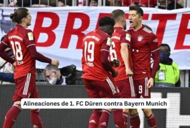 Alineaciones de 1. FC Düren contra Bayern Munich