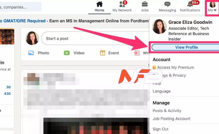 comment identifier le profil linkedin d'un visiteur den otre site 