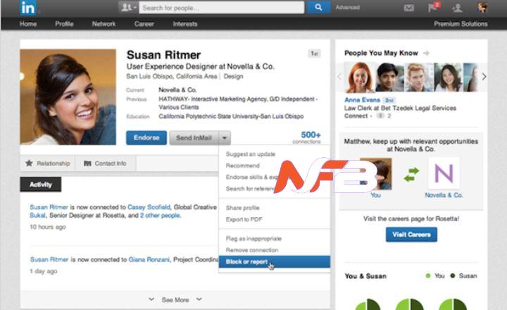 comment identifier le profil linkedin d'un visiteur den otre site 